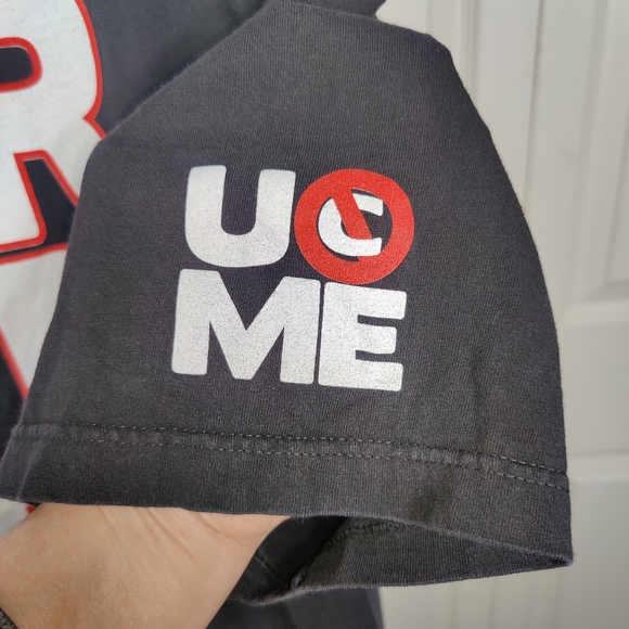 NEVER GIVE UP HLR Black JOHN CENA WWE Authentic T-shirt 2XL - Picture 2 of 6